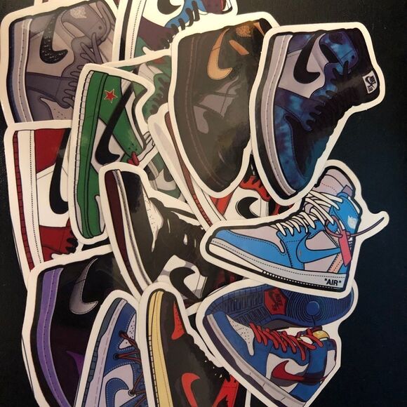 Lot of 50 Nike Air Jordan Vinyl Stickers - Jordan 1, Nike Dunk, Jordan 3, ETC - Picture 7 of 11